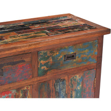 Marina del Rey Chest with 2 Doors & 2 Drawers made from Recycled Teak Wood Boats