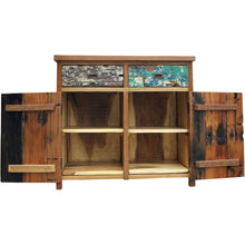 Chest with 2 Doors & 2 Drawers made from Recycled Teak Wood Boats - Chic Teak