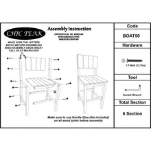 Marina Del Rey Barstool Chair made from Recycled Teak Wood Boats