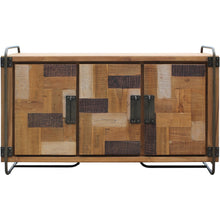 Recycled Teak Wood Mozaik Art Deco Storage Chest / TV Stand - Chic Teak