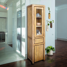 Recycled Teak Wood Solo Cupboard / Curio Cabinet