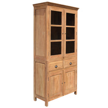 Recycled Teak Wood Sumatra Bathroom Linen Cupboard with 4 Doors and 2 Drawers