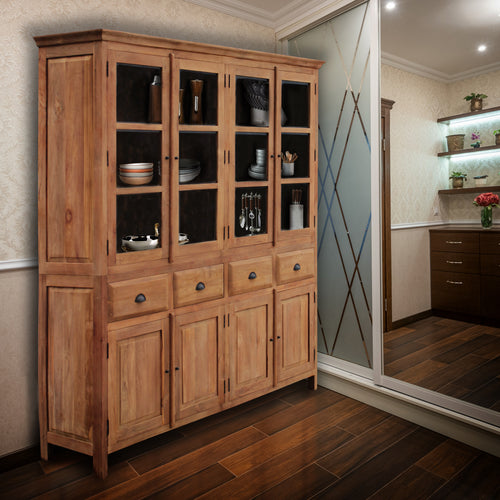 Recycled Teak Wood Bali Cupboard, Large