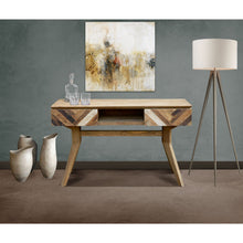 Recycled Teak Wood Brux Art Deco Console Table / TV Stand - Chic Teak