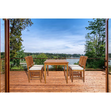 Teak Wood Bermuda Rectangular Patio Bistro Table, Dining Height (55", 63" and 71" sizes)
