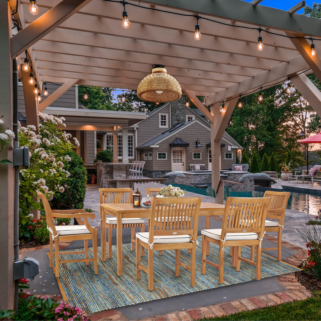 7 Piece Teak Wood Castle 63