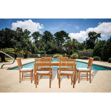 Teak Wood Bermuda Rectangular Patio Bistro Table, Dining Height (55", 63" and 71" sizes)