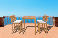 Teak Wood Maldives Rectangular Bistro Table, Bar Height (55", 63" and 71" sizes)