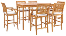 Teak Wood Maldives Rectangular Bistro Table, Bar Height (55", 63" and 71" sizes)