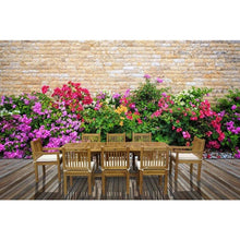 9 Piece Semi Rectangular Teak Wood Elzas Table/Chair Set With Cushions - Chic Teak