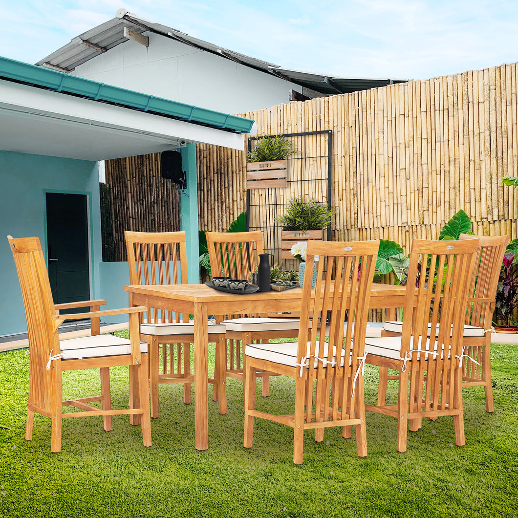 7 Piece Teak Wood Balero 55