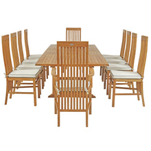 11 Piece West Palm Rectangular Double Extension Table Dining Set with 2 Arm and 8 Side Chairs