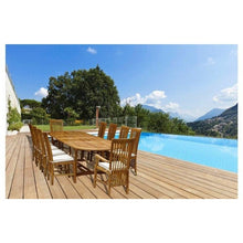 Teak Wood Orleans Oval Double Extension Table - Chic Teak
