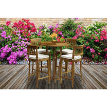 Teak Wood Amsterdam Bar Stool - Chic Teak