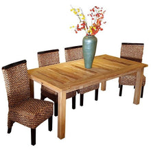 Recycled Teak Wood Tuscany Dining Table - 79" x 40" - Chic Teak