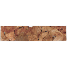 Teak Wood Root Console Table with Glass Top, 72 inches - Chic Teak