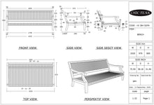 Teak Wood Castle Deep Seating Sofa with Cushions