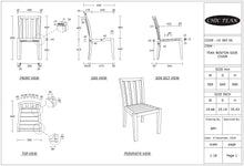 Teak Wood Boston Side Chair