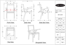 Teak Wood Bali Outdoor Patio Dining Chair