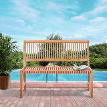 Teak Wood Castle Bench without Arms, 4 ft