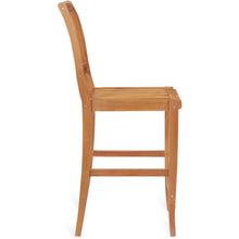 Teak Wood Castle Barstool