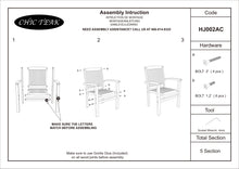 Teak Wood Belize Stacking Arm Chair