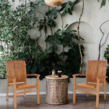 Teak Wood Belize Stacking Arm Chair