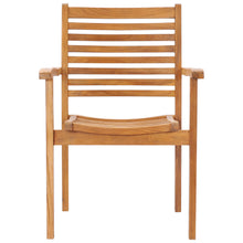 Teak Wood Italy Stacking Arm Chair