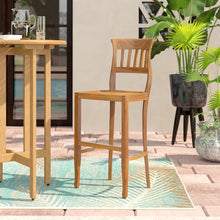 Teak Wood Amsterdam Bar Stool - Chic Teak