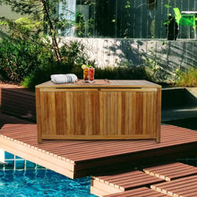 Teak Wood Santa Barbara Pool and Deck Storage Cushion Box