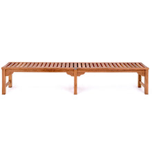 Teak Wood Santa Monica Backless Bench, 8 foot