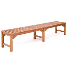 Teak Wood Santa Monica Backless Bench, 8 foot