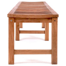 Teak Wood Santa Monica Backless Bench, 8 foot