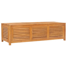 Teak Wood Manhattan Pool and Deck Storage Cushion Box