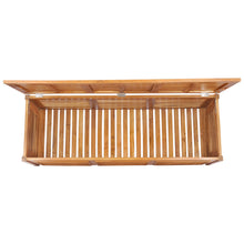 Teak Wood Manhattan Pool and Deck Storage Cushion Box