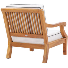 Teak Wood Castle Deep Seating Patio Lounge Chair with Cushions