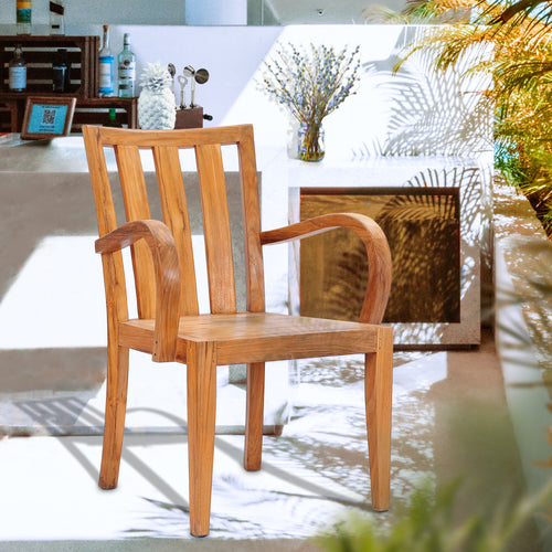 Teak Wood Boston Arm Chair