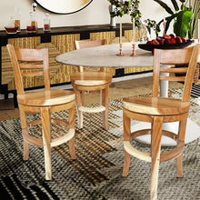 Suar Olympia Live Edge Counter Stool Chair with Swivel Seat