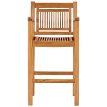 Teak Wood Maldives Bar Stool With Arms