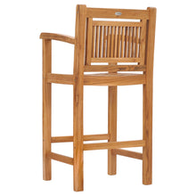 Teak Wood Maldives Bar Stool With Arms