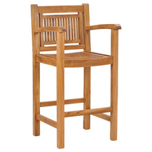 Teak Wood Maldives Bar Stool With Arms