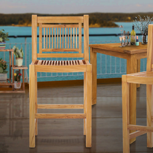 Teak Wood Maldives Bar Stool