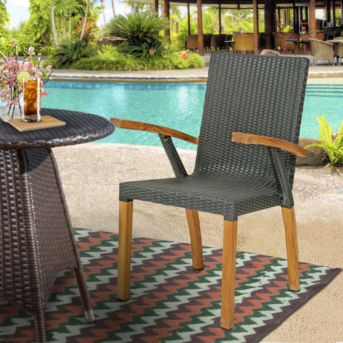 Teak Wood Bali Outdoor Patio Dining Chair