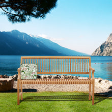 Teak Wood Castle Bench with Arms, 5 ft
