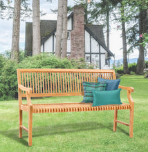 Teak Wood Castle Bench with Arms, 5 ft