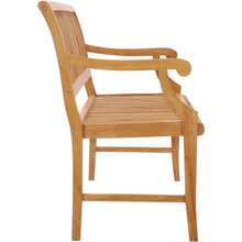 Teak Wood Castle Bench with Arms, 5 ft