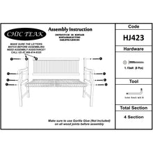 Teak Wood Castle Bench with Arms, 5 ft