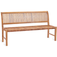 Teak Wood Castle Bench without Arms, 6 ft