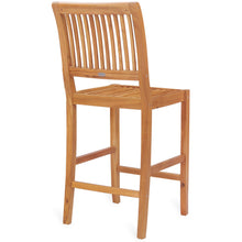 Teak Wood Castle Barstool