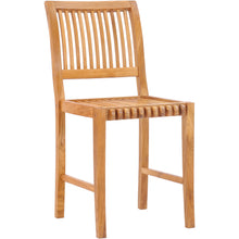 Teak Wood Castle Counter Stool